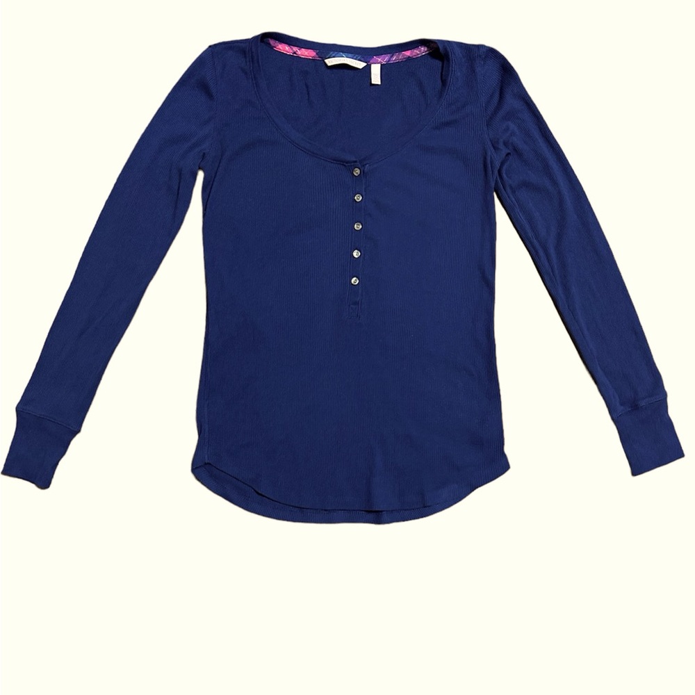 🔴3/$18 Victoria’s Secret Women’s Henley Pajama Top - Size XS